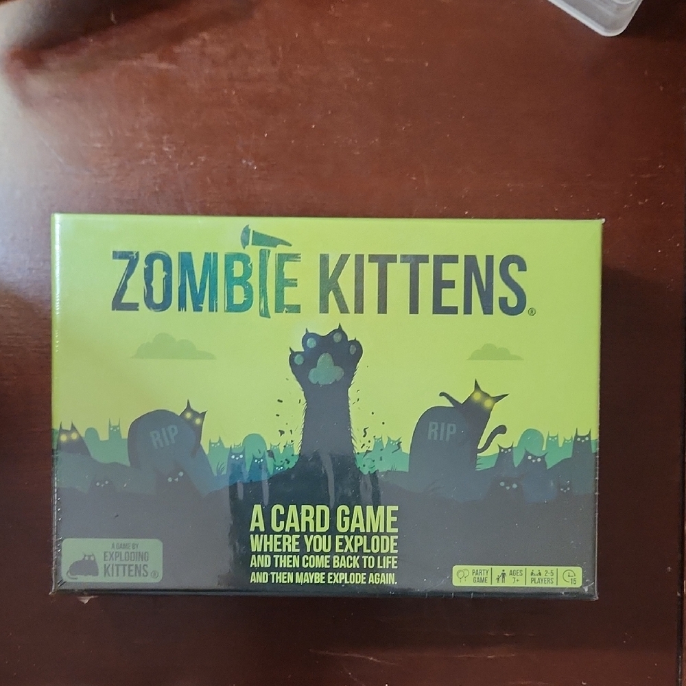 Zombie Kittens Card Game - Green and Black